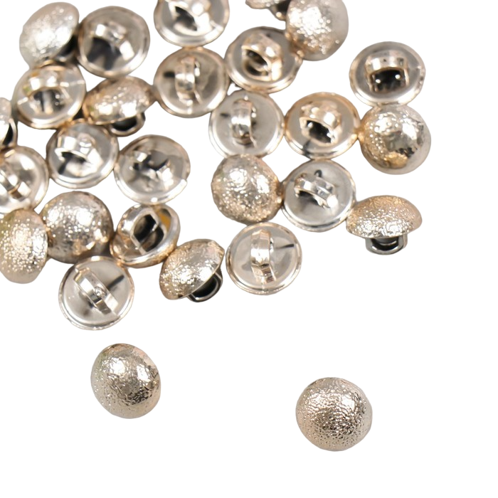 

Пуговицы пластик для творчества на ножке "Золотое полушарие" шершавая набор 30 шт 1х1 см