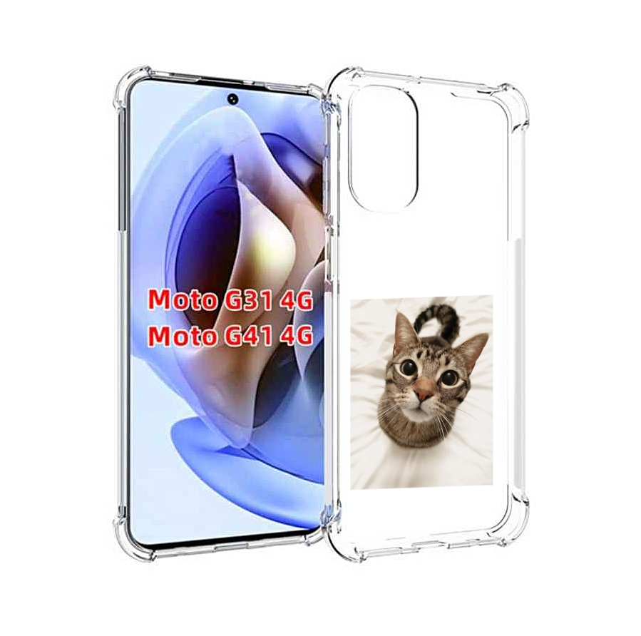 

Чехол MyPads Котик для Motorola Moto G31 4G / G41 4G, Прозрачный, Tocco