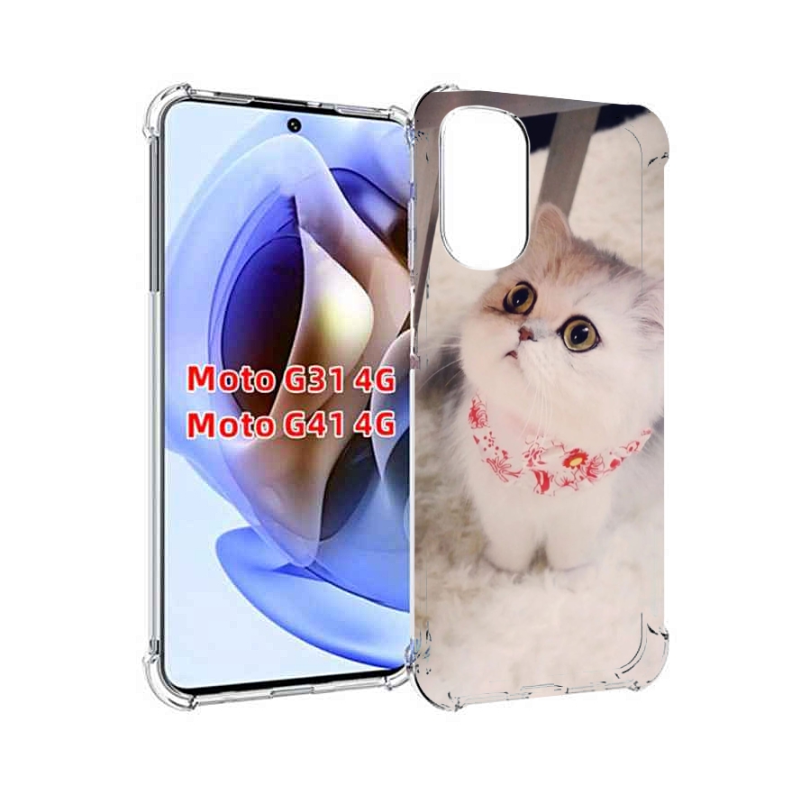 

Чехол MyPads Котеночек женский для Motorola Moto G31 4G / G41 4G, Прозрачный, Tocco