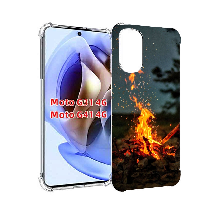 

Чехол MyPads Костер-ночное-небо для Motorola Moto G31 4G / G41 4G, Прозрачный, Tocco
