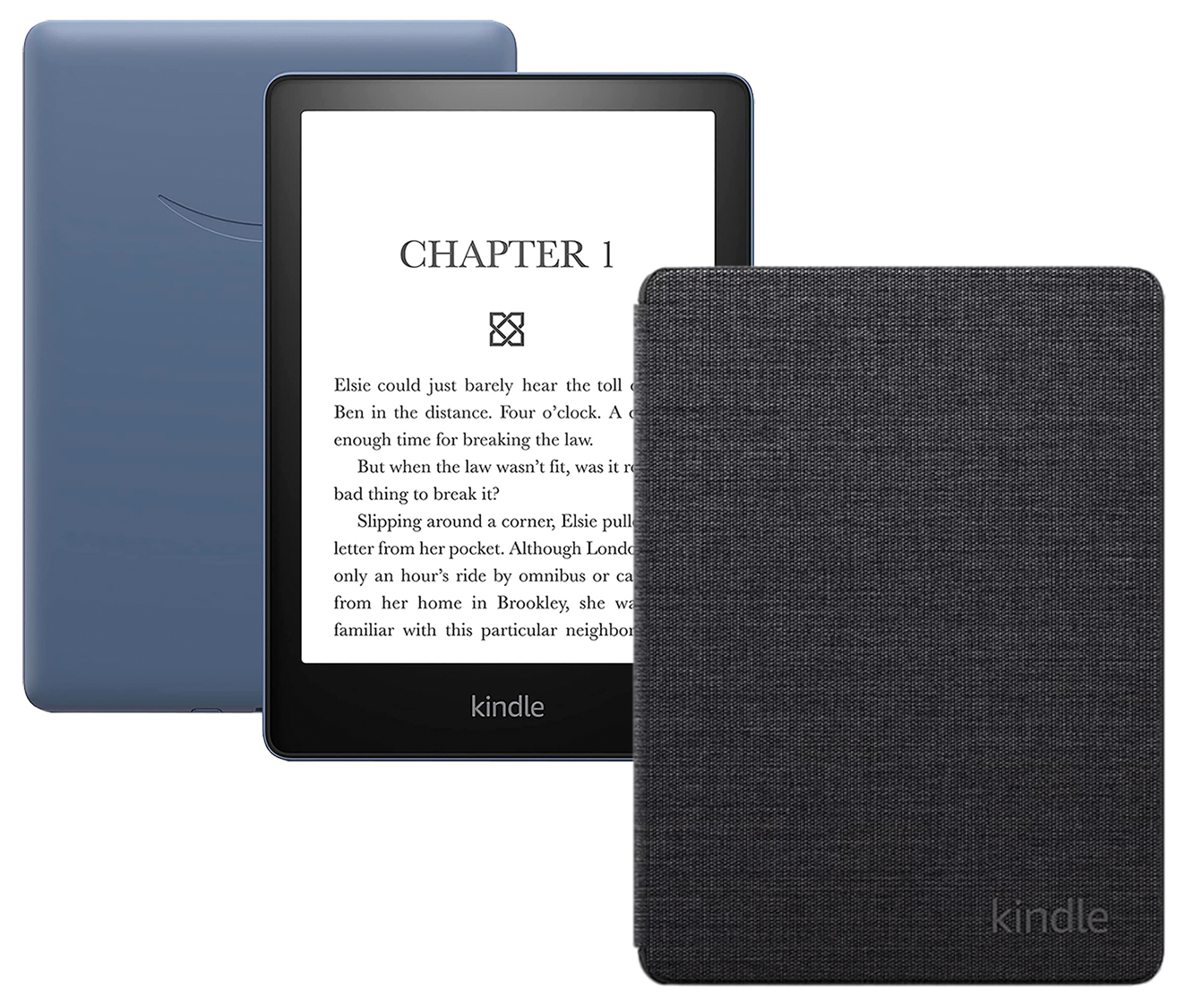 

Электронная книга Amazon Kindle PaperWhite 2021 16Gb SO Black, Синий, Kindle PaperWhite