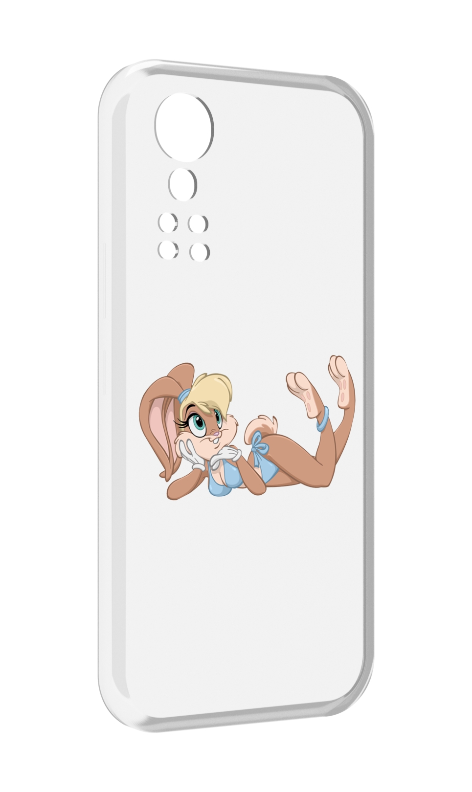 Чехол MyPads зайка-в-купальнике для ZTE Axon 30 5G / Axon 30S