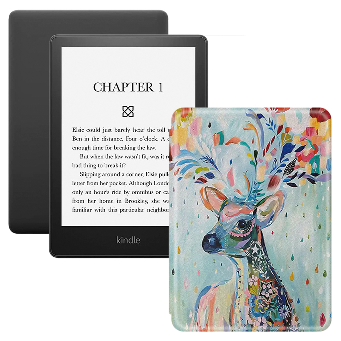 

Электронная книга Amazon Kindle PaperWhite 2021 16Gb Special Offer Deer, Черный, Kindle PaperWhite