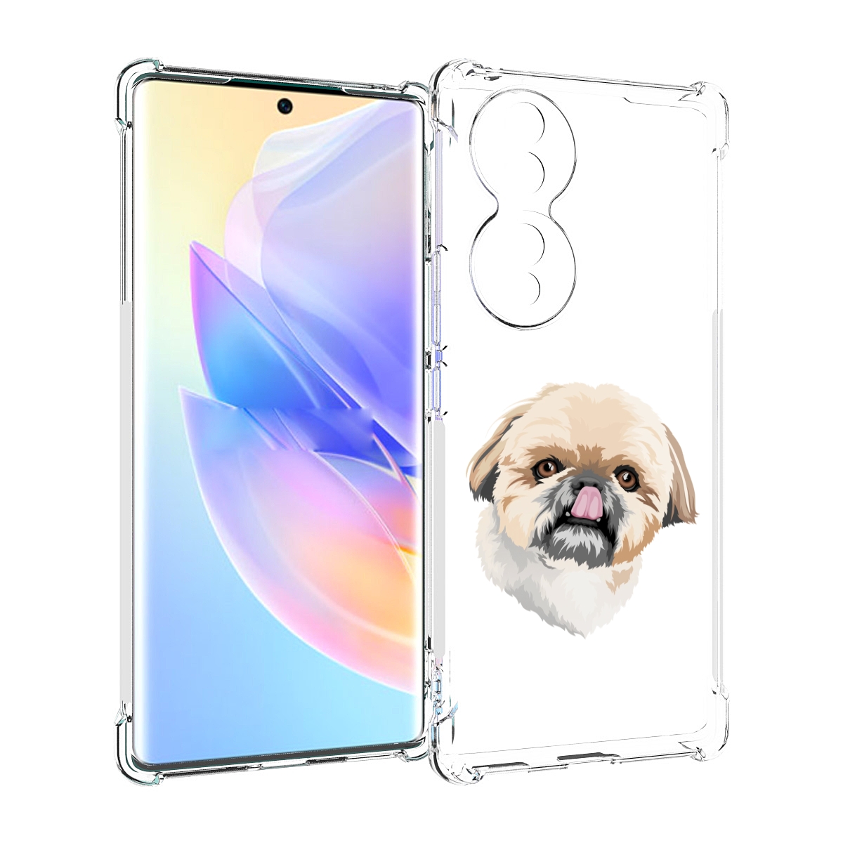 

Чехол MyPads собачка-с-язычком для Honor 70, Прозрачный, Tocco