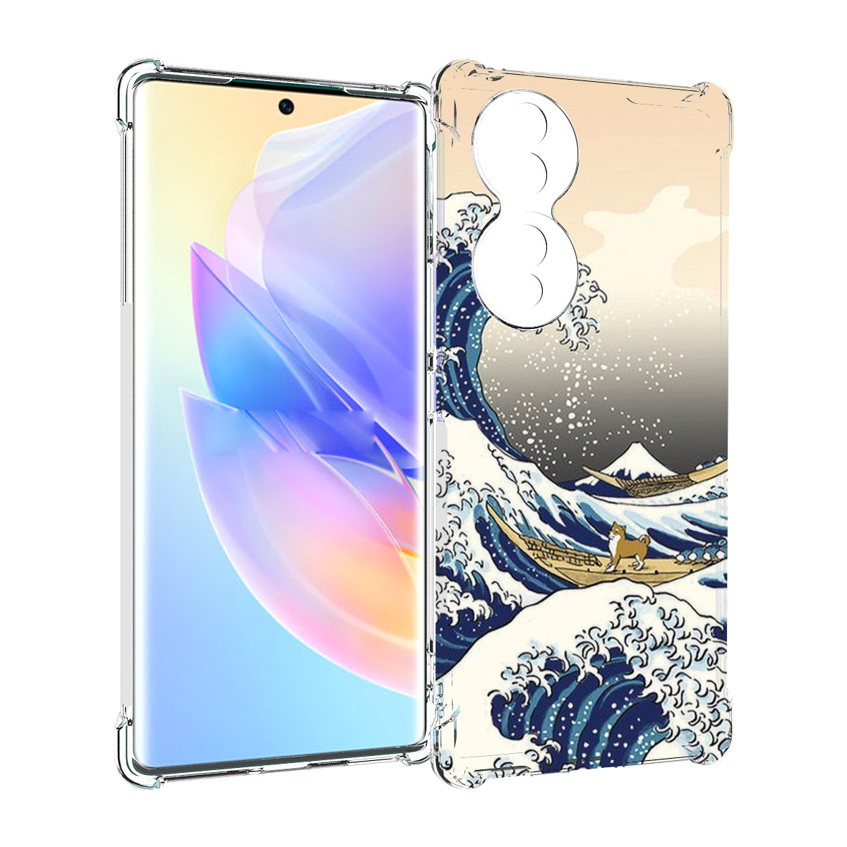 

Чехол MyPads собаки-на-плоту для Honor 70, Прозрачный, Tocco