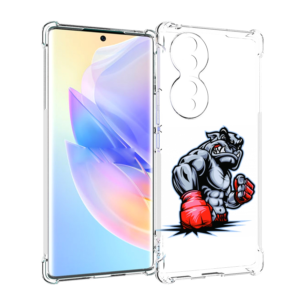 

Чехол MyPads собака-боксер для Honor 70, Прозрачный, Tocco
