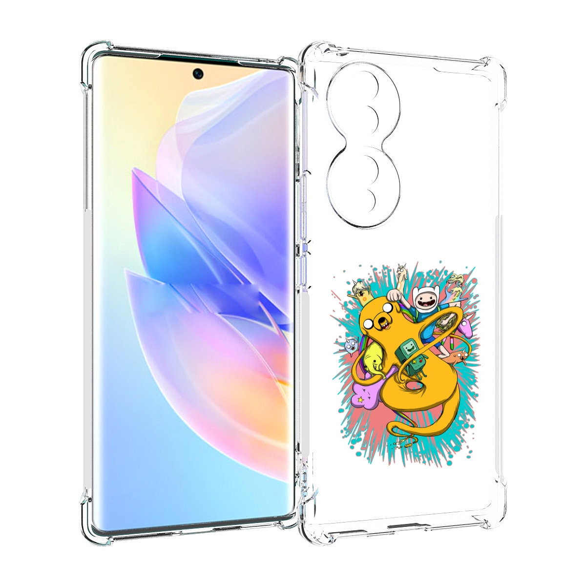 

Чехол MyPads время приключений рисунок для Honor 70, Прозрачный, Tocco