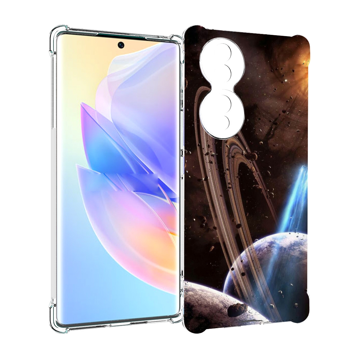

Чехол MyPads сатурн в космосе для Honor 70, Прозрачный, Tocco