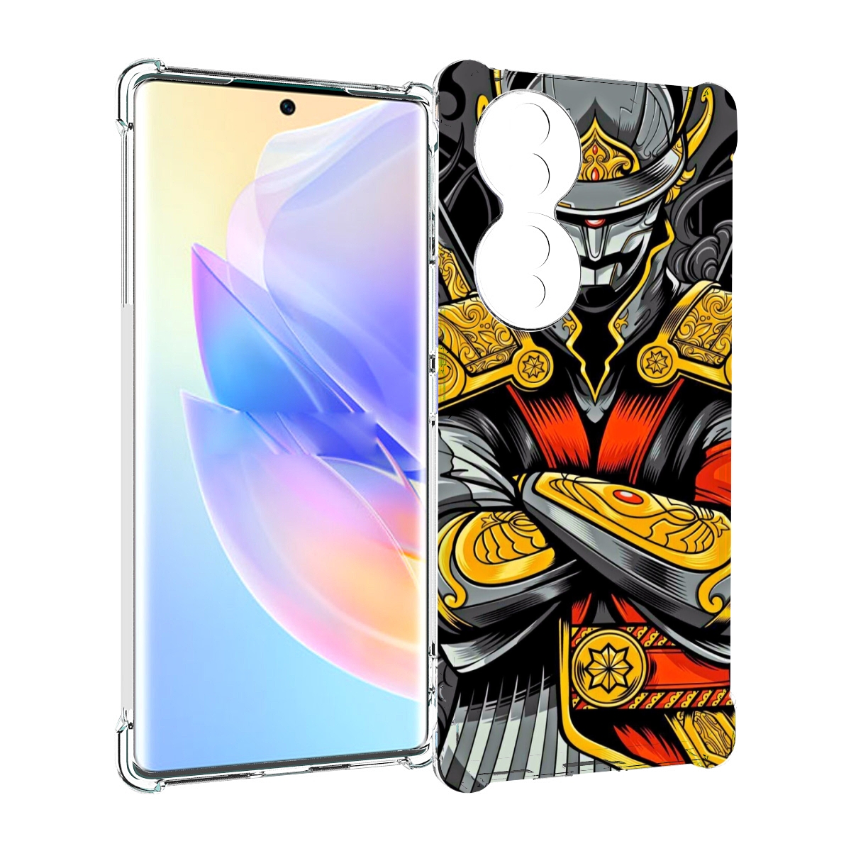 

Чехол MyPads самурай для Honor 70, Прозрачный, Tocco