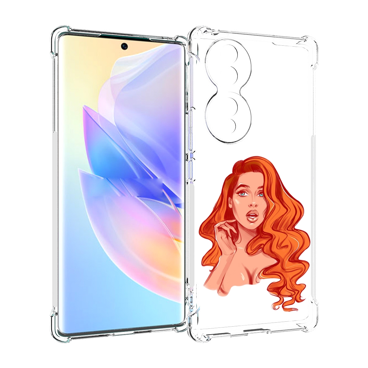 

Чехол MyPads рыжая-девушка-модельной-внешности женский для Honor 70, Прозрачный, Tocco
