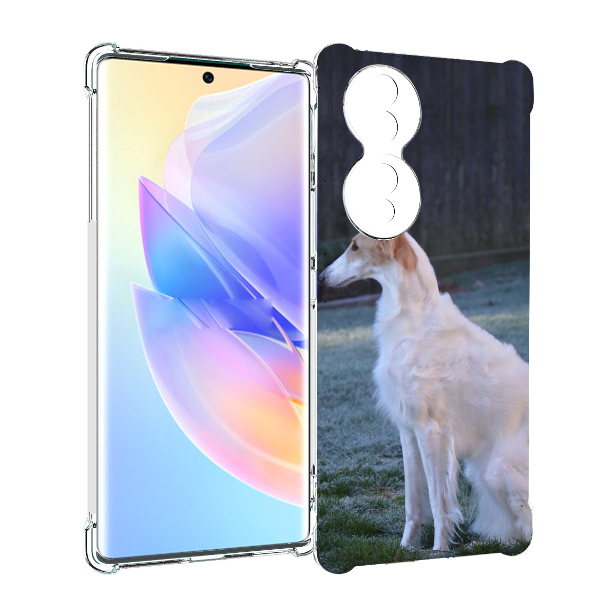 

Чехол MyPads русская псовая борзая для Honor 70, Прозрачный, Tocco