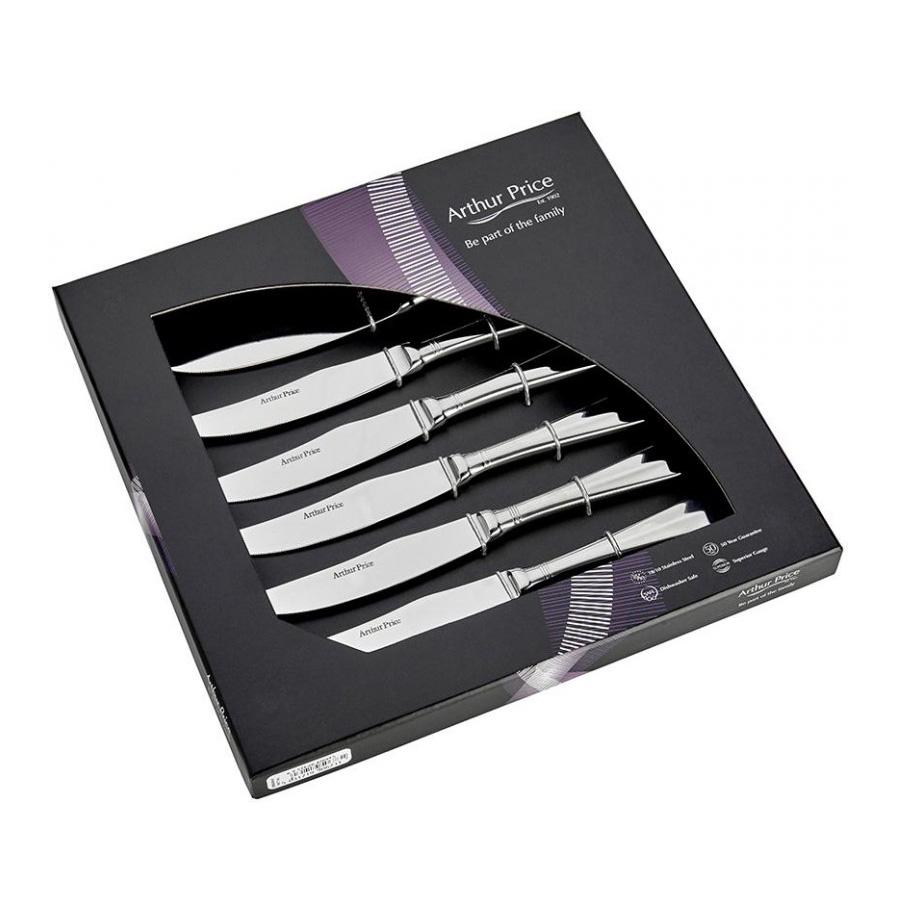фото Столовые ножи arthur price rattail для стейка на 6 персон 6 шт