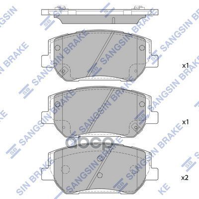 

Тормозные колодки Sangsin brake SP1913