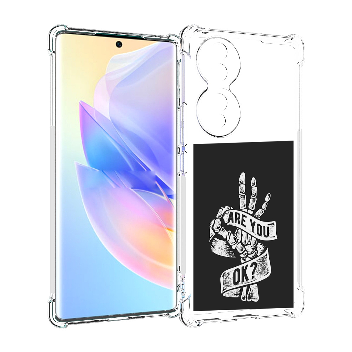 

Чехол MyPads рука-скелета для Honor 70, Прозрачный, Tocco