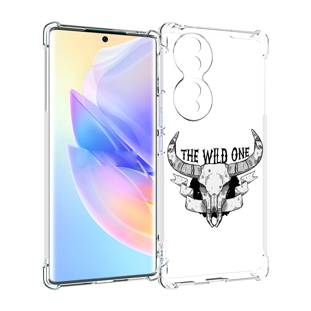

Чехол MyPads рогатый-череп-оленя для Honor 70, Прозрачный, Tocco