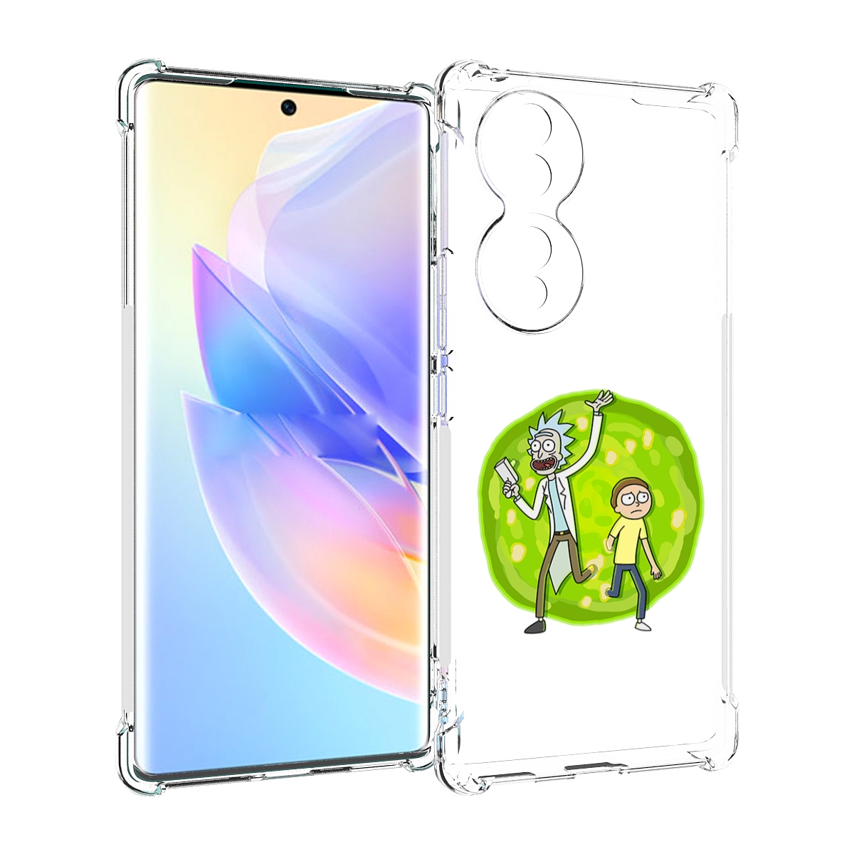 

Чехол MyPads рик-и-морти-в-кружке для Honor 70, Прозрачный, Tocco