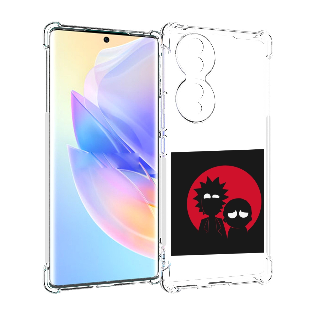 

Чехол MyPads рик и морти в тени для Honor 70, Прозрачный, Tocco