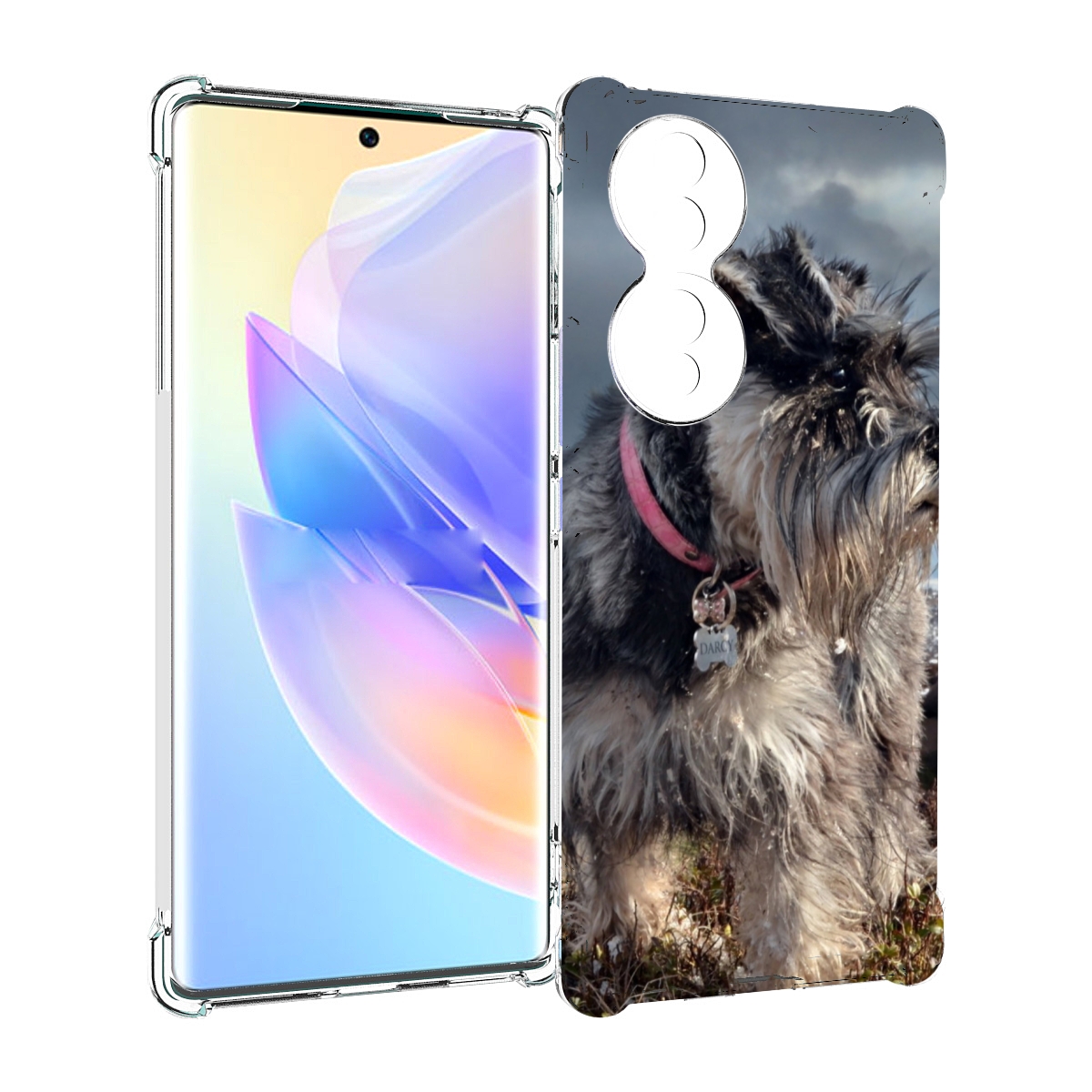 

Чехол MyPads ризеншнауцер 2 для Honor 70, Прозрачный, Tocco