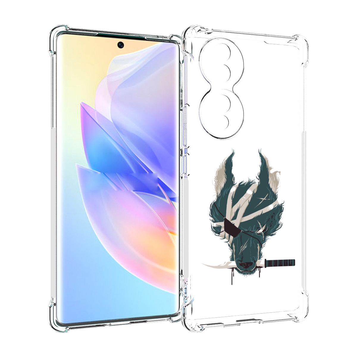

Чехол MyPads волк-разбойник для Honor 70, Прозрачный, Tocco