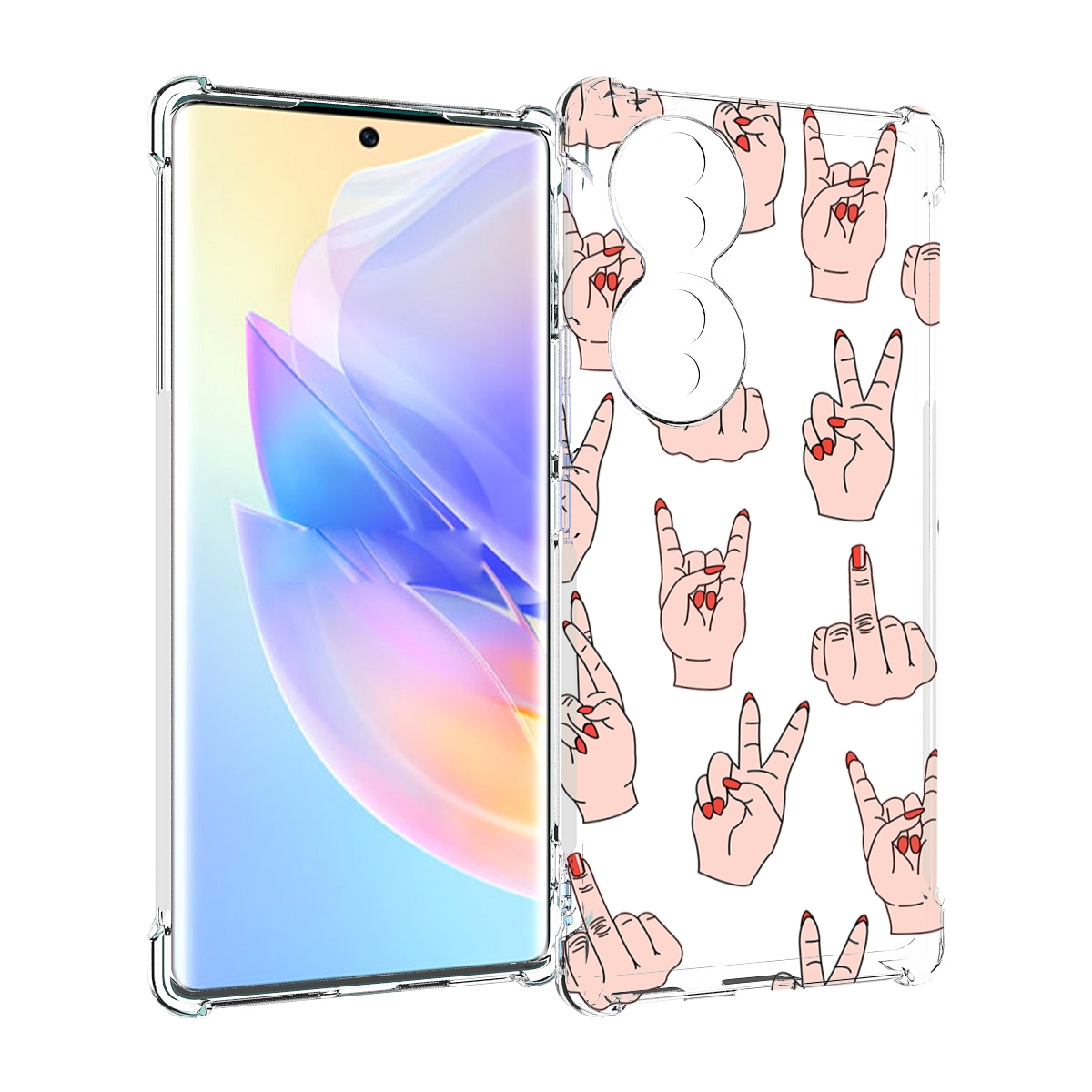 

Чехол MyPads разные-ручки для Honor 70, Прозрачный, Tocco