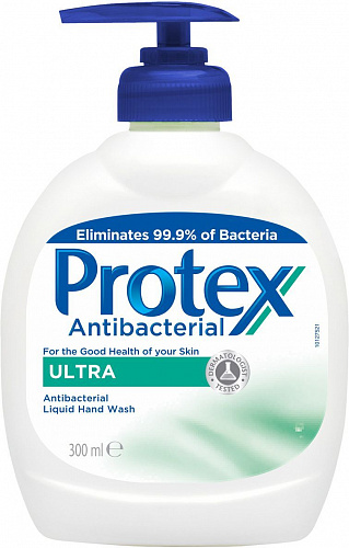 Жидкое мыло PROTEX ULTRA антибактериальное 300мл туалетное антибактериальное мыло protex aloe 90г 6 штук