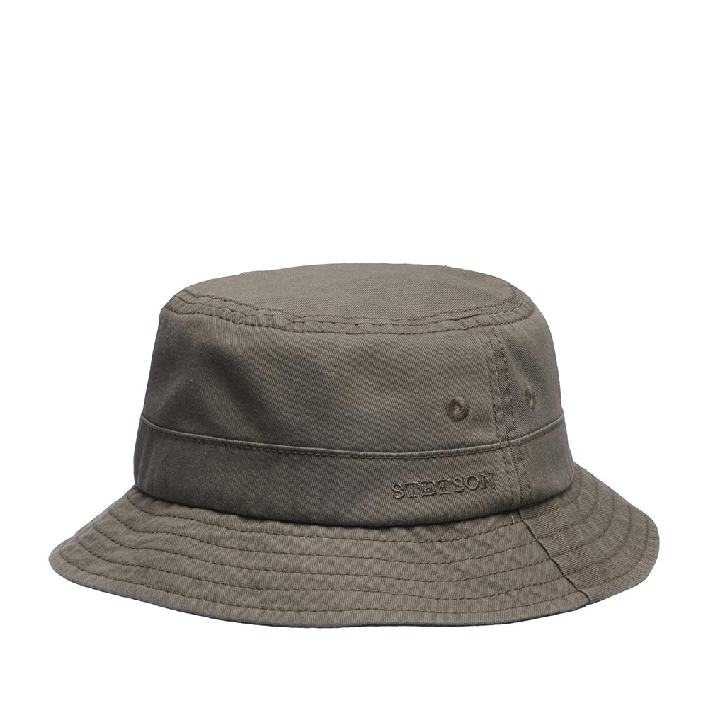 Панама унисекс Stetson 1811110 BUCKET COTTON TWILL темно-бежевая, р.61