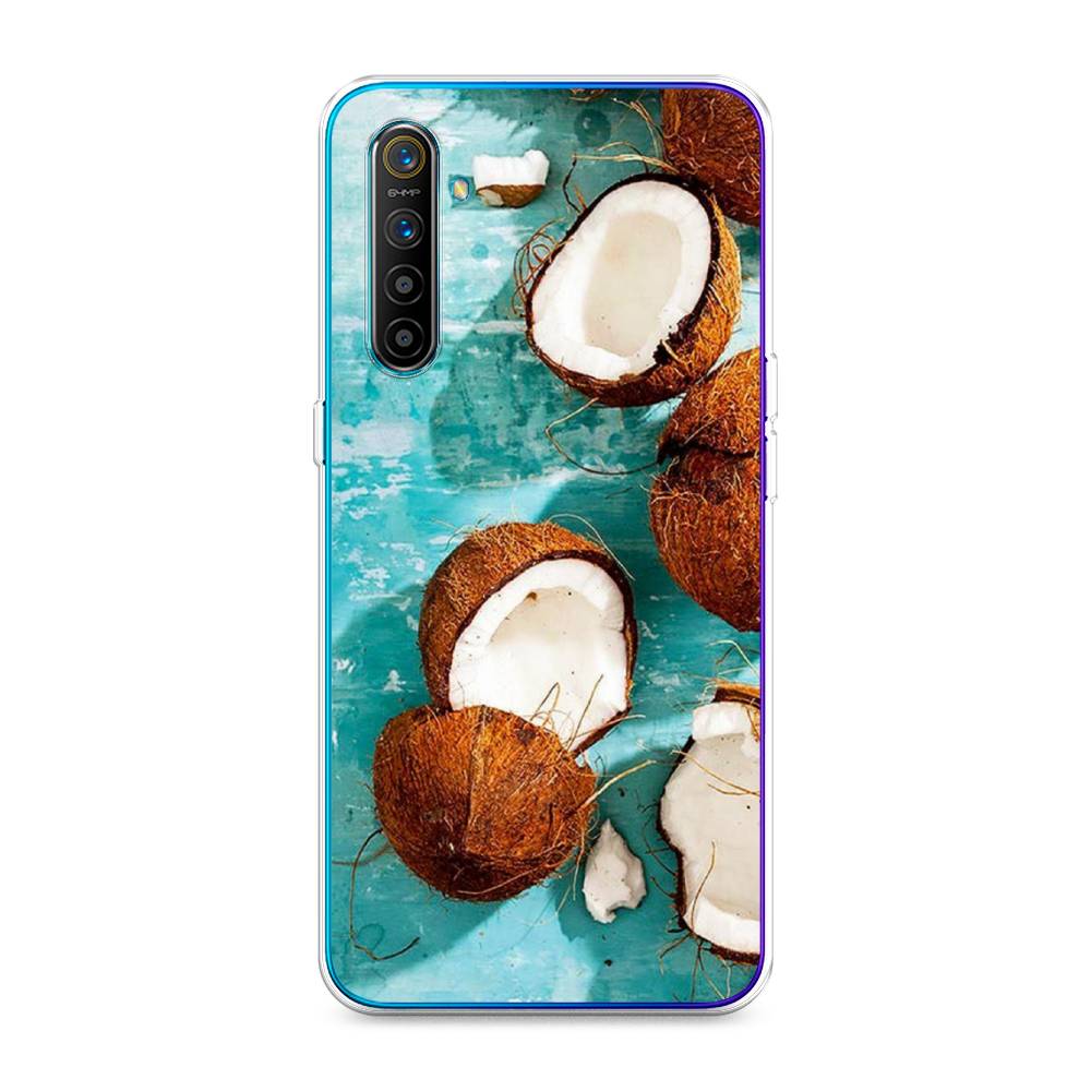 

Чехол Awog на Realme XT "Разбитые кокосы", Разноцветный, 251450-10