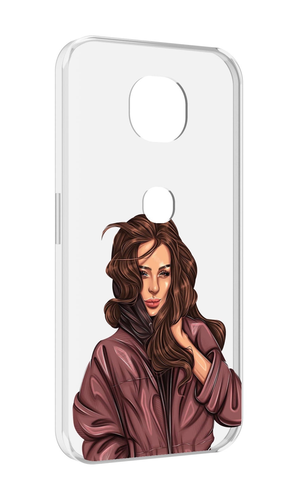 

Чехол MyPads Арт-рисунок-девушки для Motorola Moto G5S (XT1799-2), Прозрачный, Tocco