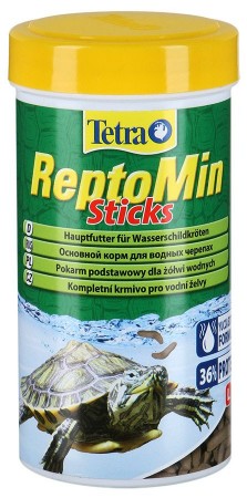 фото Корм для рептилий tetra reptomin sticks в виде палочкек для водных черепах, 250мл