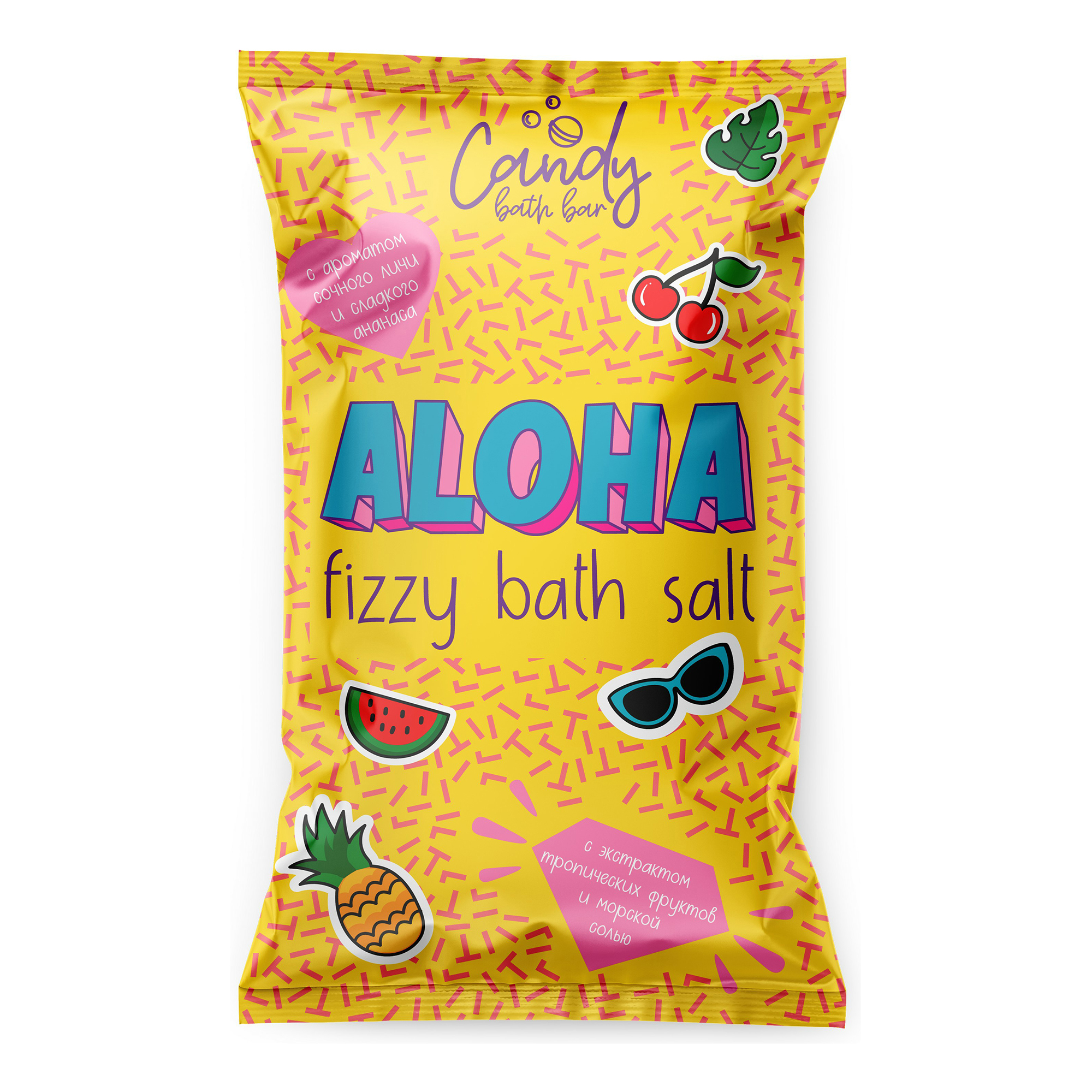 

Соль Laboratory Katrin Candy bath bar Aloha, 100 г, Белый