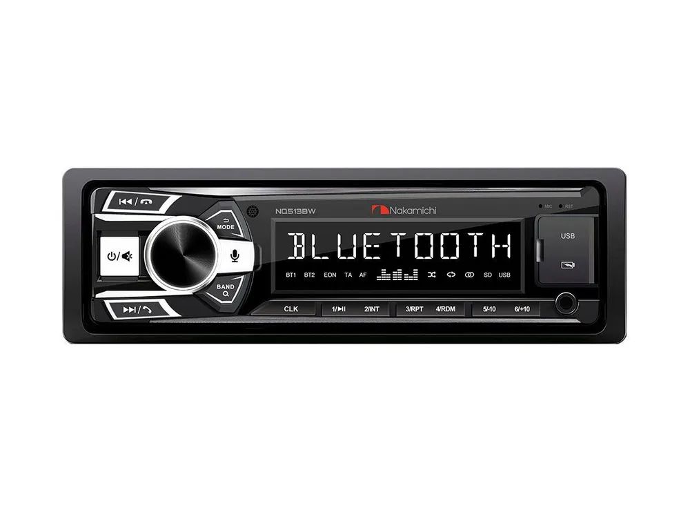 Автомагнитола Nakamichi NQ513BW USB/AUX/ВТ подсветка кнопок белая