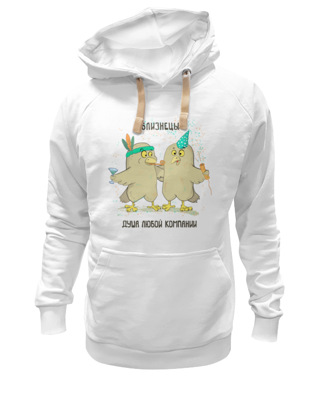 фото Толстовка унисекс printio близнецы - душа компании белая l