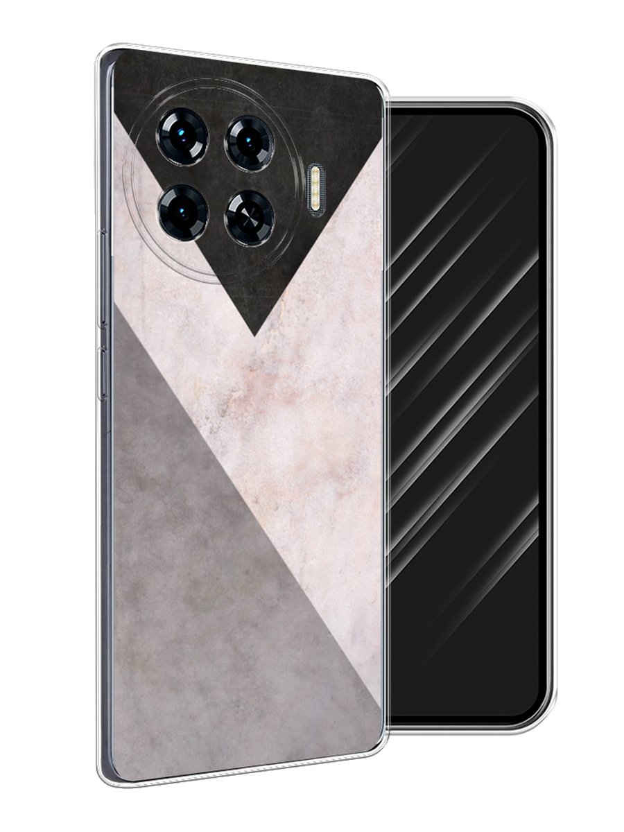 

Чехол Awog на Tecno Spark 20 Pro Plus "Геометричный мрамор", Бежевый, 305050-1