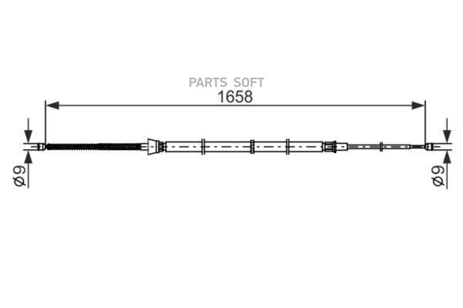 

Трос Ручного Тормоза Vag 1Шт Bosch 1987482865