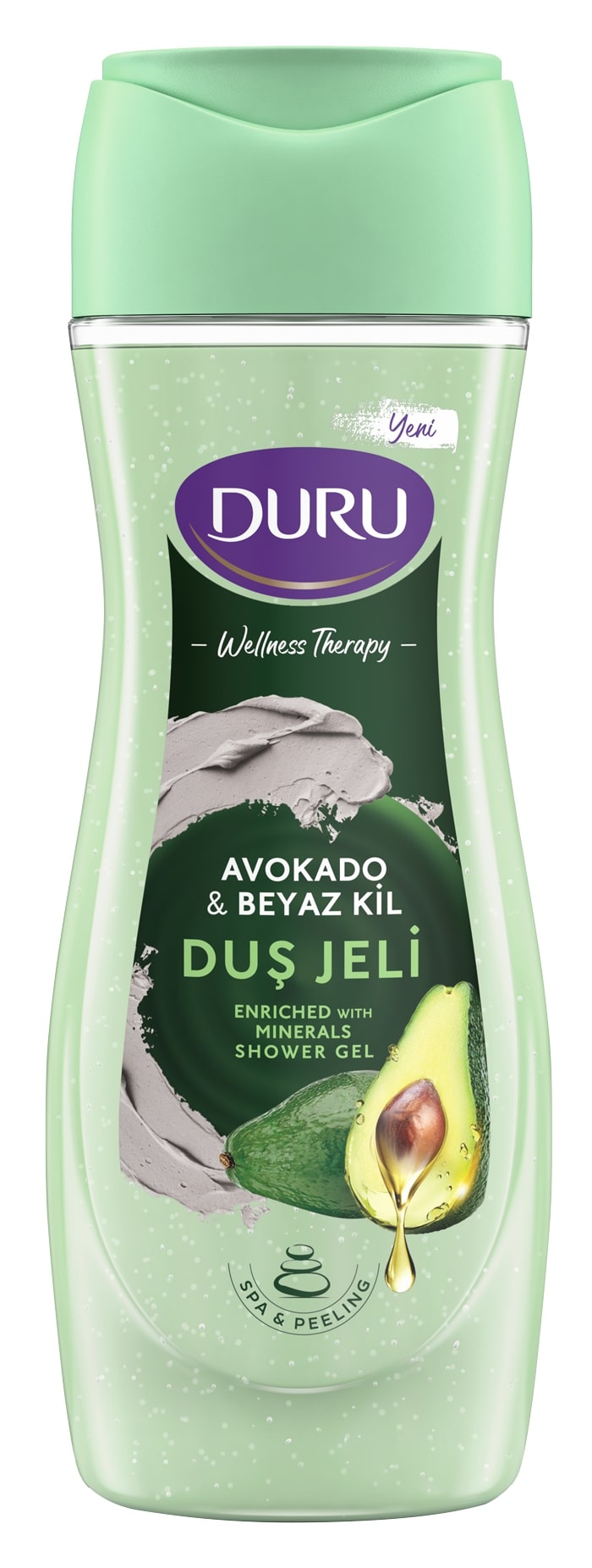 Гель для душа Duru Wellness Therapy Avocado&White clay, 450 мл