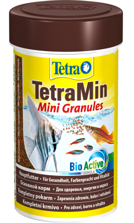 фото Корм для молодых и мелких рыб tetra min mini granules, гранулы, 100 мл