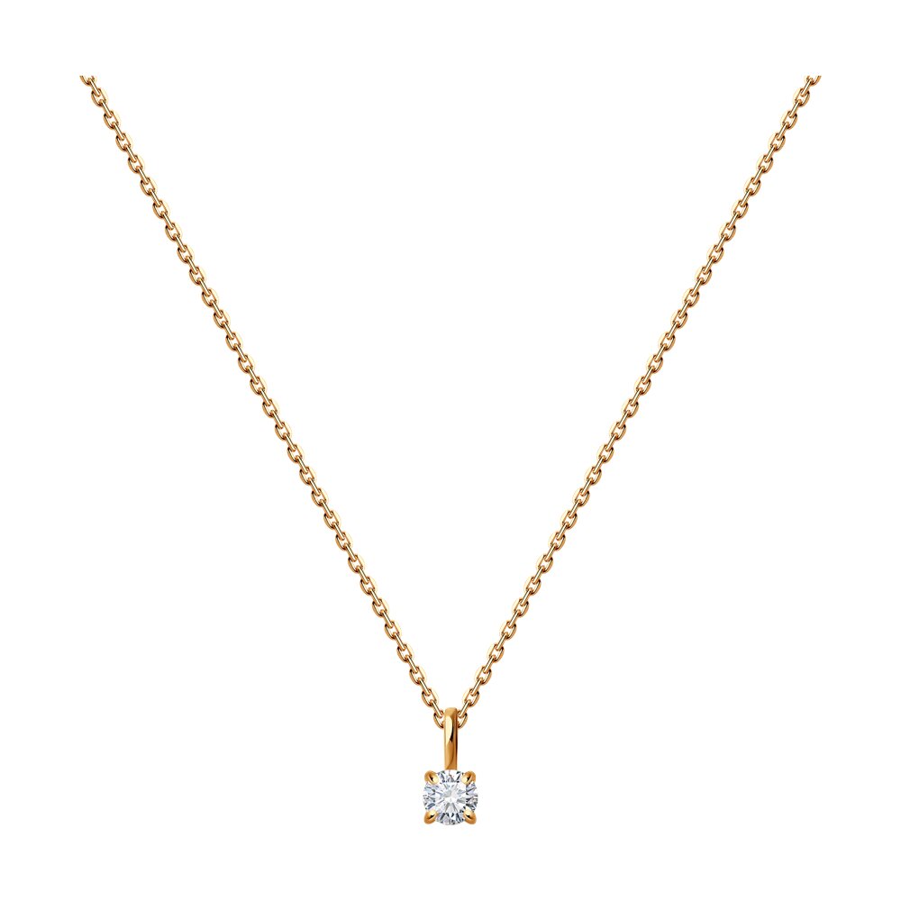 

Колье из красного золота с бриллиантом 45 см SOKOLOV Diamonds 1070267, 1070267