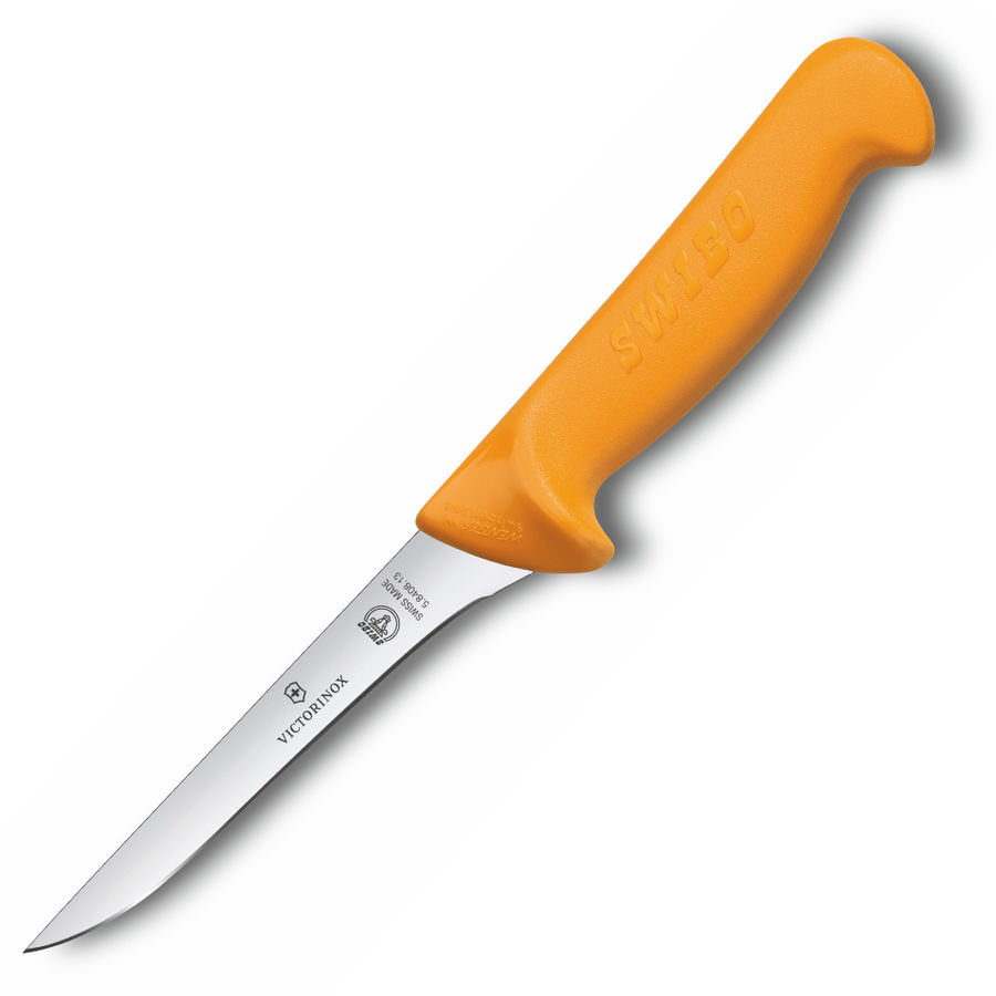 

Нож кухонный Victorinox Swibo (5.8408.16) стальной обвалочный для мяса лезв.160мм прямая з