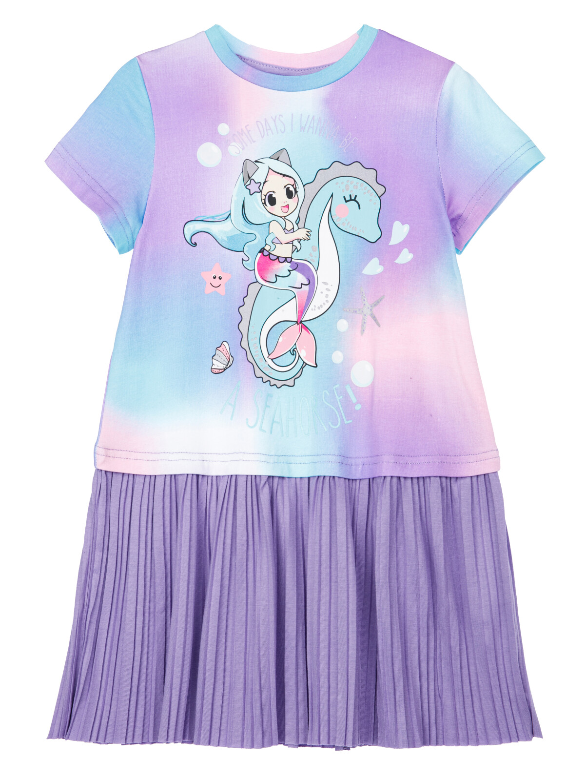 Платье детское PlayToday 12422302, фиолетовый,разноцветный, 110