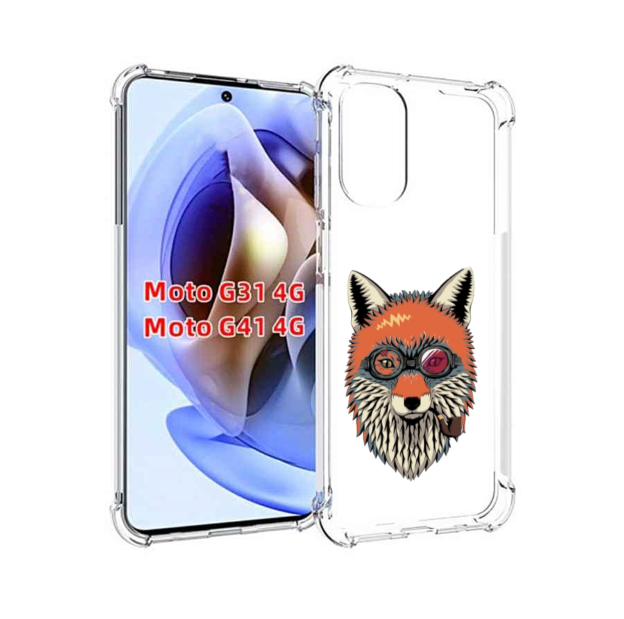 

Чехол MyPads Деловой лис для Motorola Moto G31 4G / G41 4G, Прозрачный, Tocco