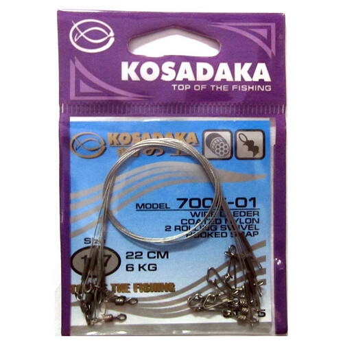 Kosadaka Поводок KOSADAKA SPECIAL 1x7 7005, упаковка 5шт (1х7;30 см; 28 кг; 5 шт)