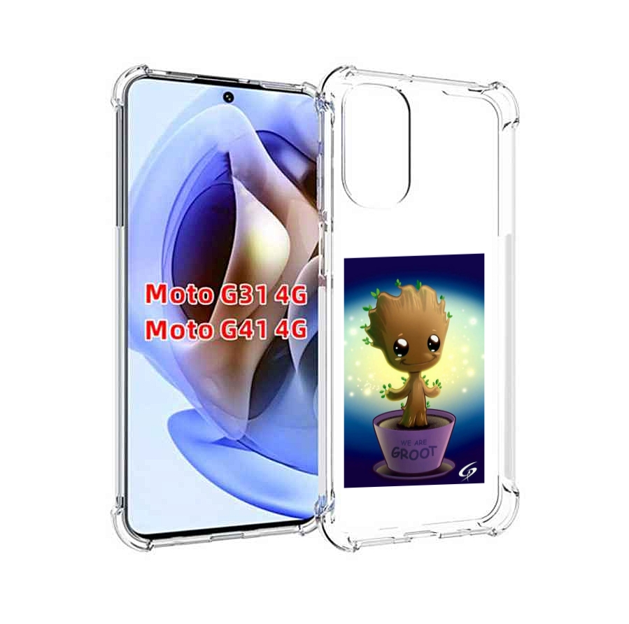 

Чехол MyPads Грут для Motorola Moto G31 4G / G41 4G, Прозрачный, Tocco