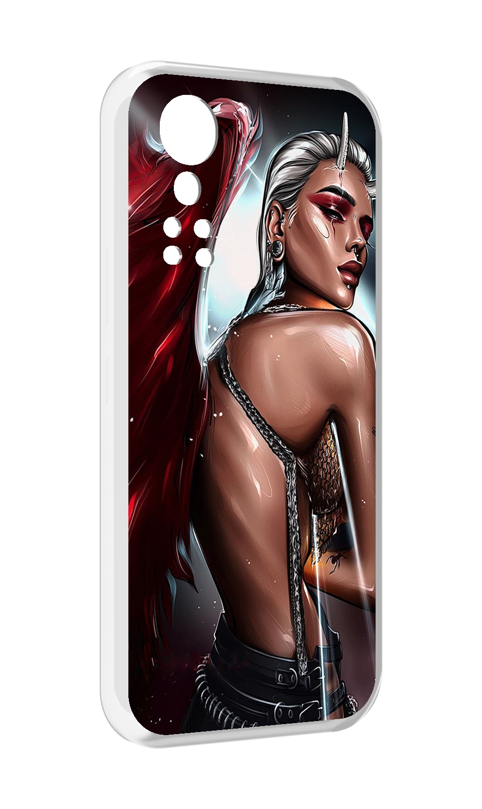 

Чехол MyPads девушка-с-крыльями женский для ZTE Axon 30 5G / Axon 30S, Прозрачный, Tocco