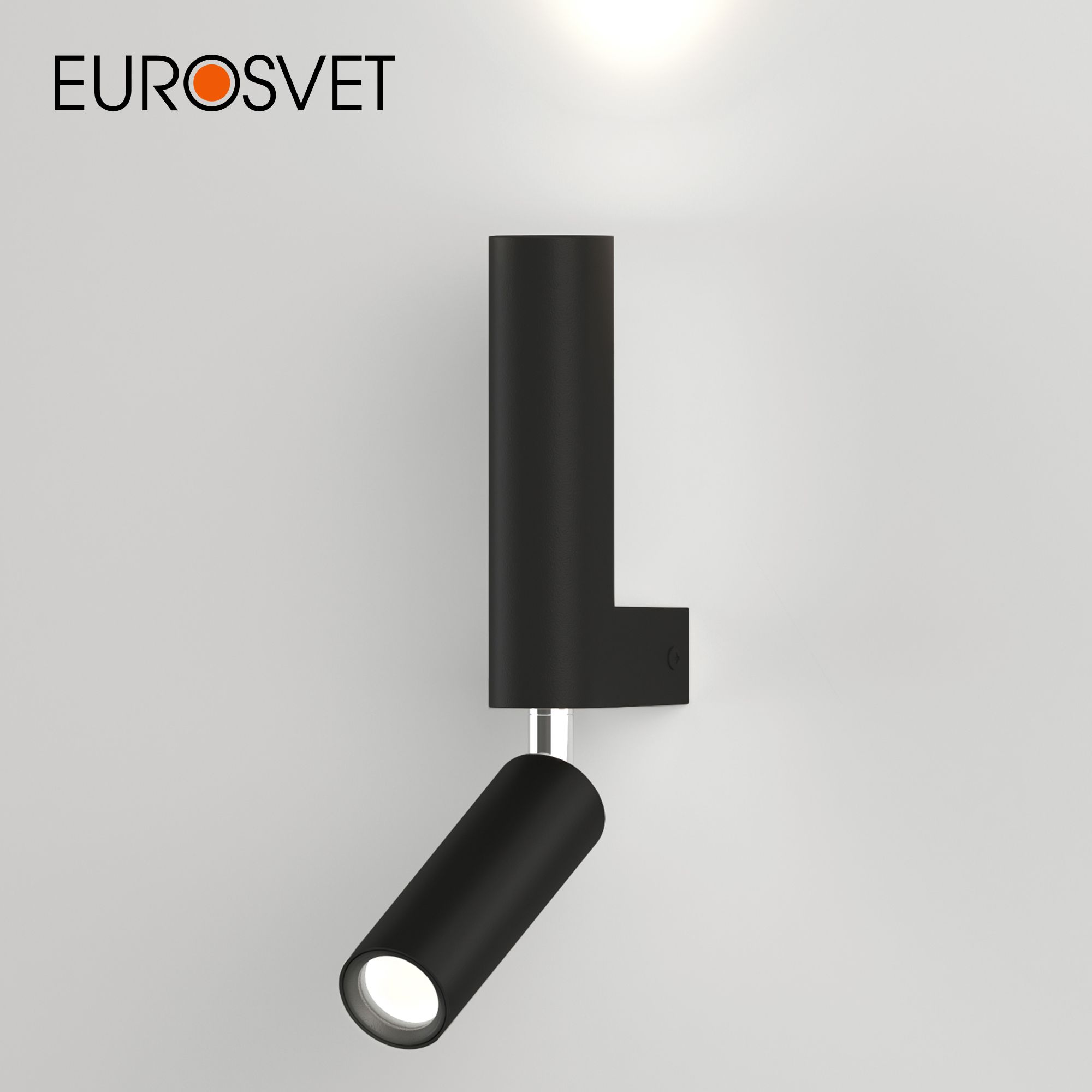 

Настенный светодиодный светильник спот Eurosvet Pitch 40020/1 LED черный 4200 К 6 Вт