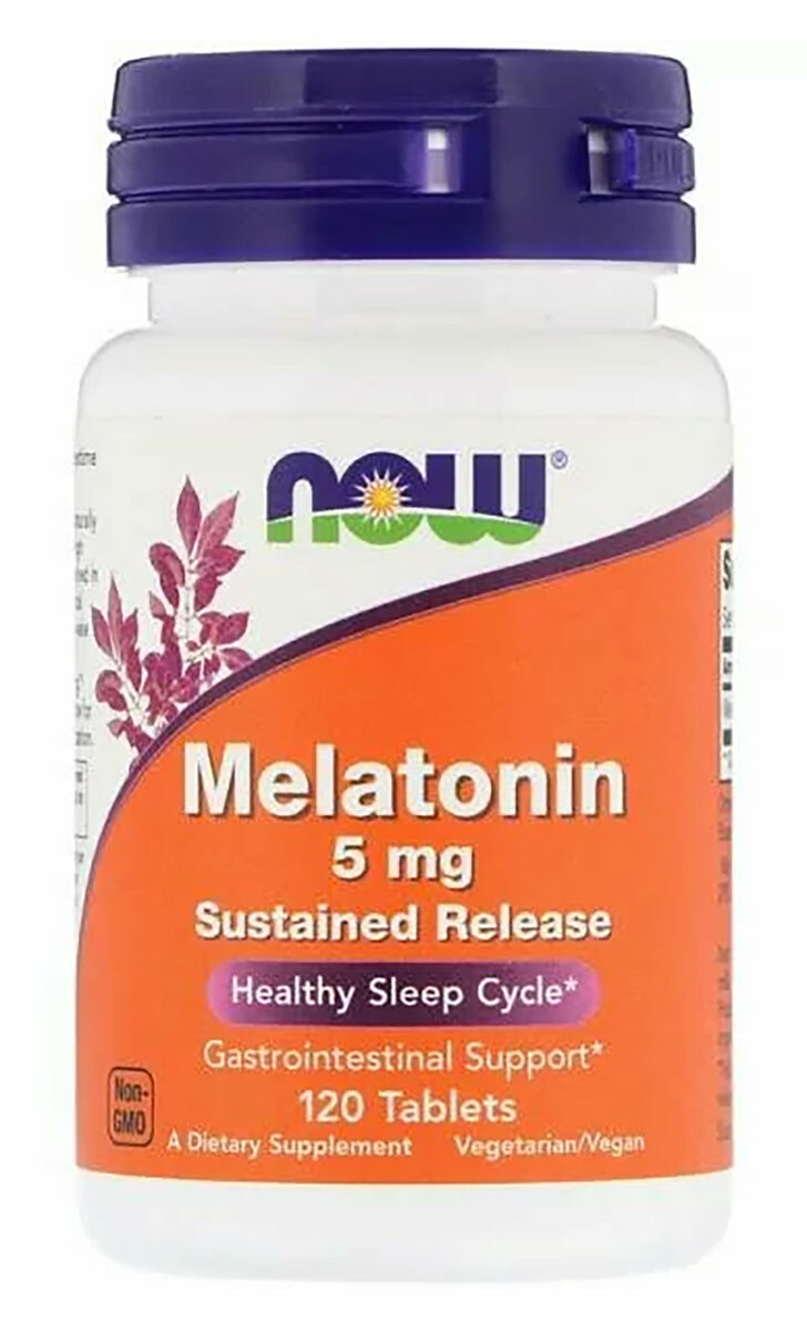 Купить Now Melatonin 5mg Sr таблетки 120 шт.