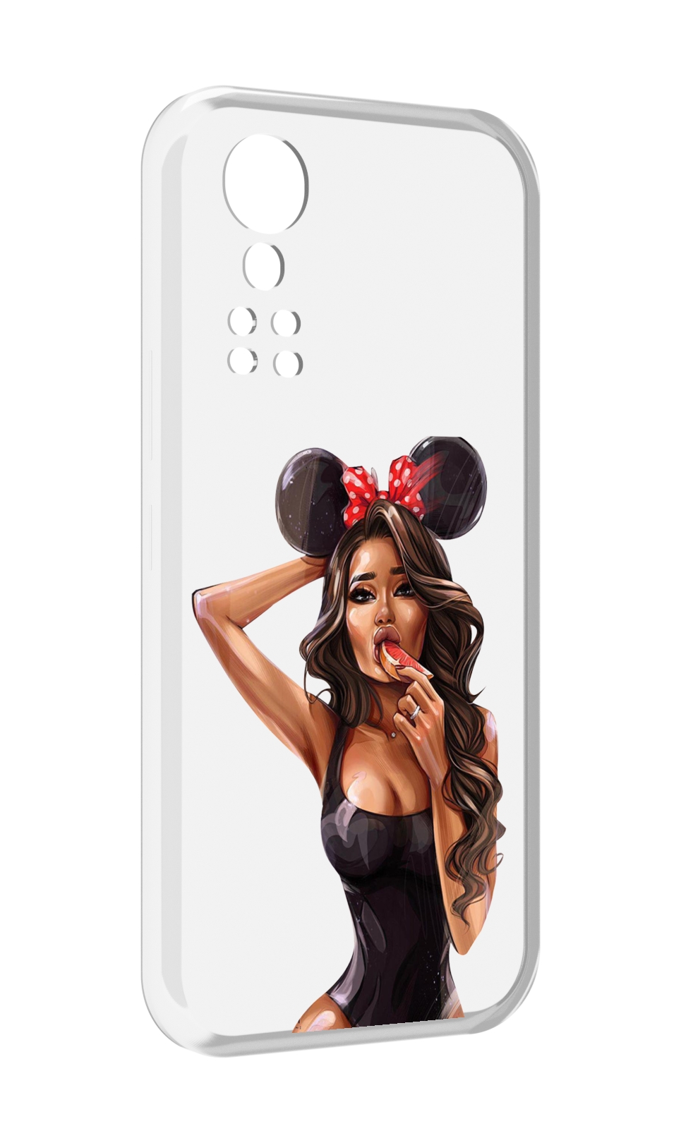 

Чехол MyPads девушка-с-грейпфрутом женский для ZTE Axon 30 5G / Axon 30S, Прозрачный, Tocco