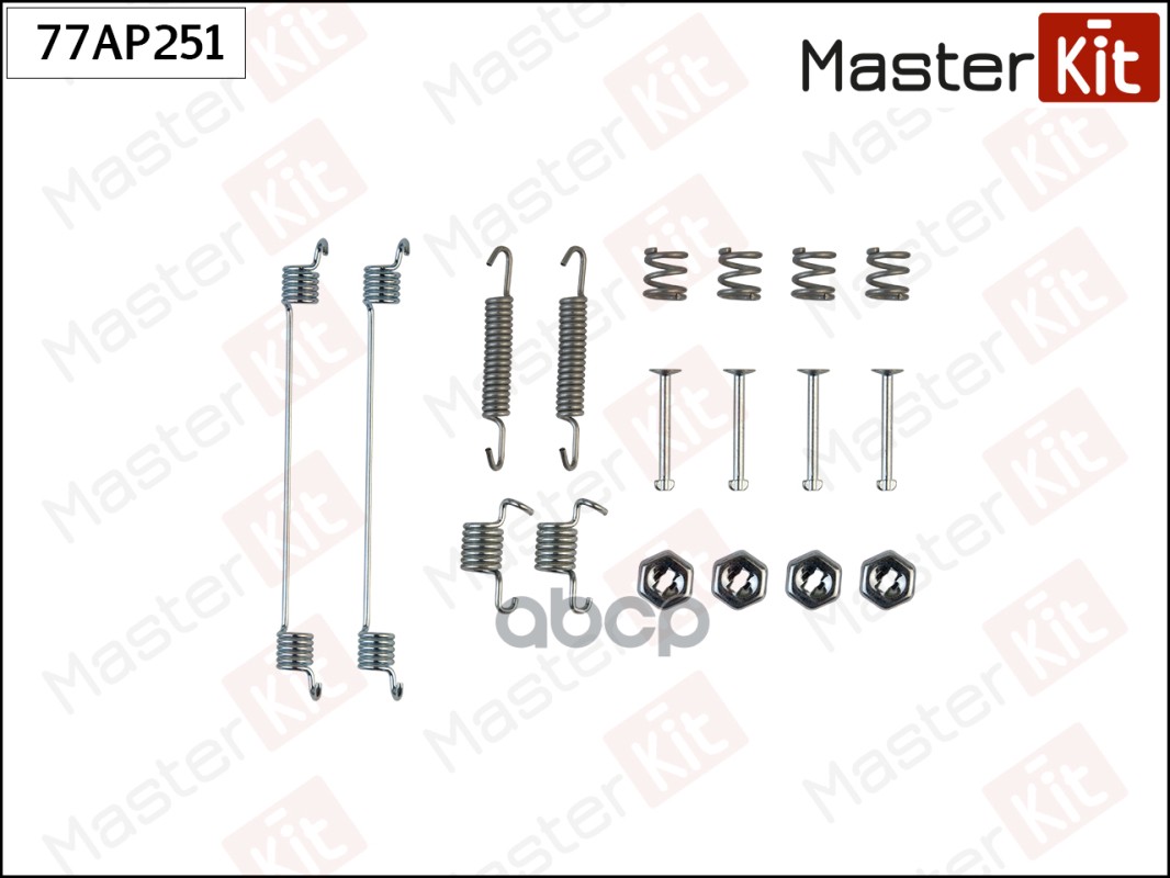 

MASTERKIT 77AP251 к-кт установочный барабанных колодок Renault MEGANE I BA0/1 1995 - 2004