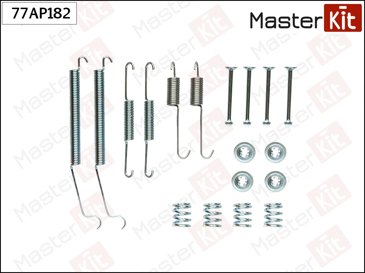 

MASTERKIT Комплект установочный тормозных колодок MASTERKIT 77AP182 задн RENAULT Clio II 9