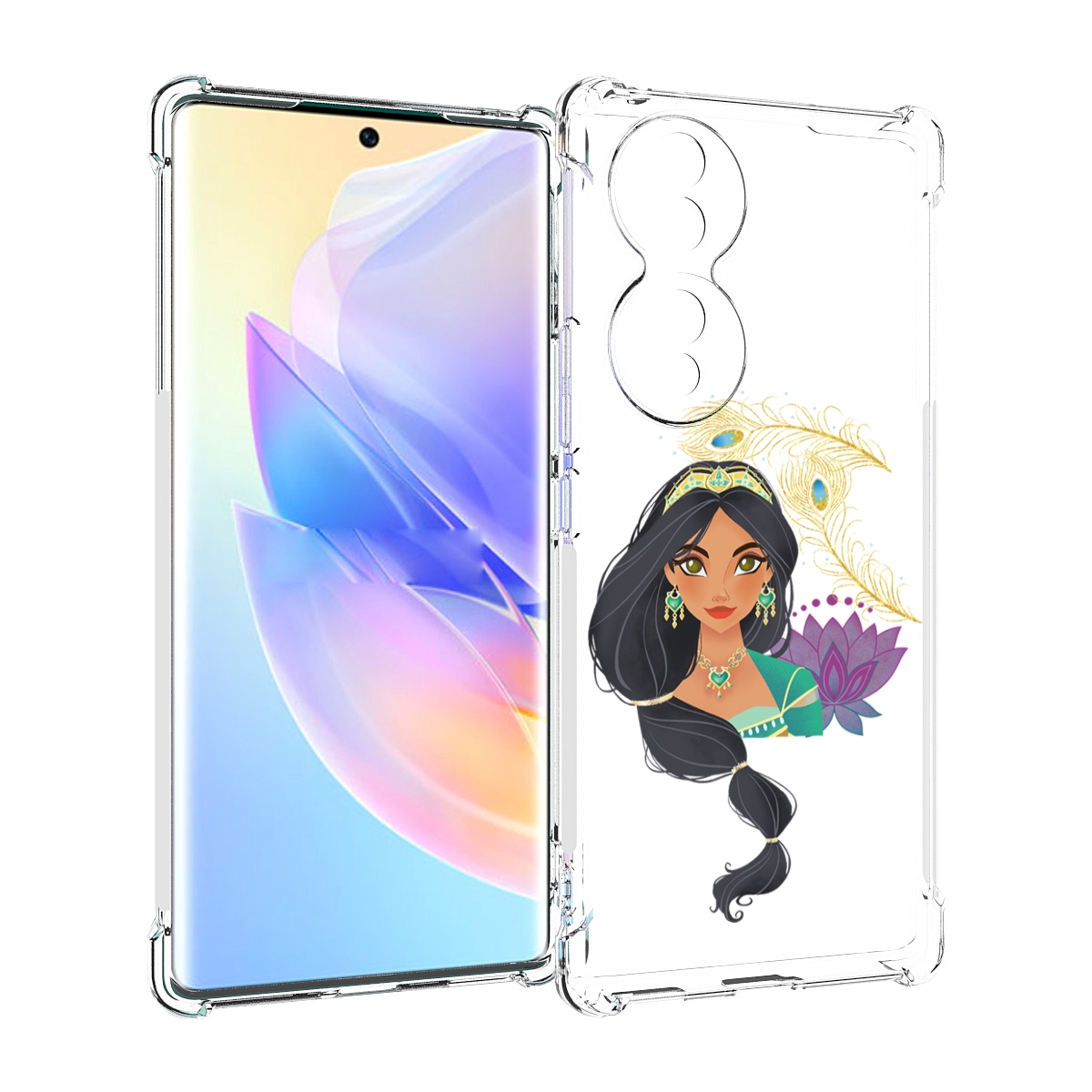 

Чехол MyPads принцесса-из-алладина женский для Honor 70, Прозрачный, Tocco