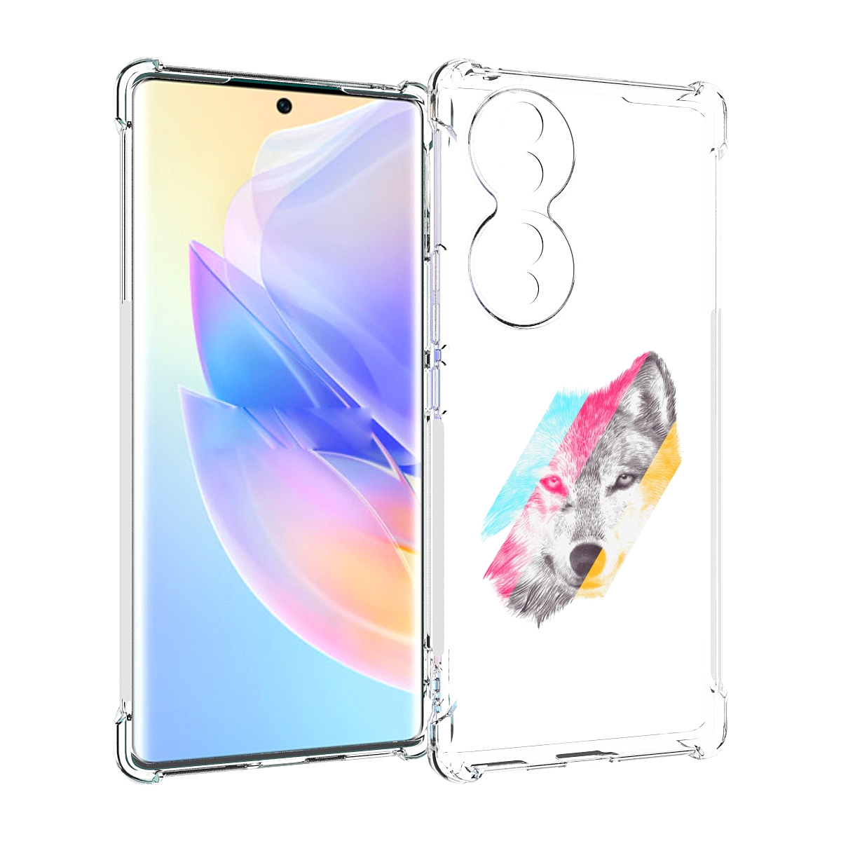 

Чехол MyPads волк градиент для Honor 70, Прозрачный, Tocco